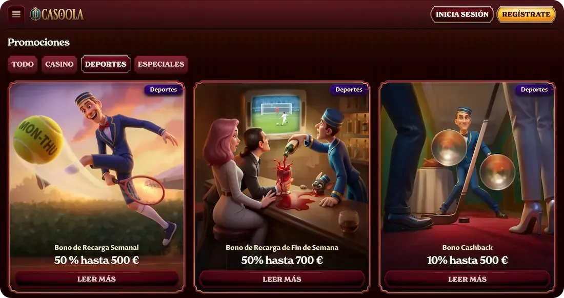bonos deportivos del casino casoola